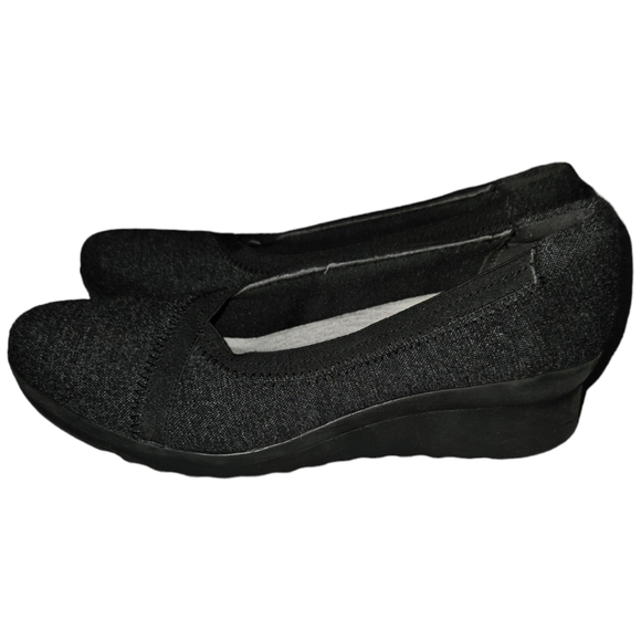 Cloudsteppers By Clarks Soft Cushion Memory Foam Wedge Heels - Picture 3 of 5